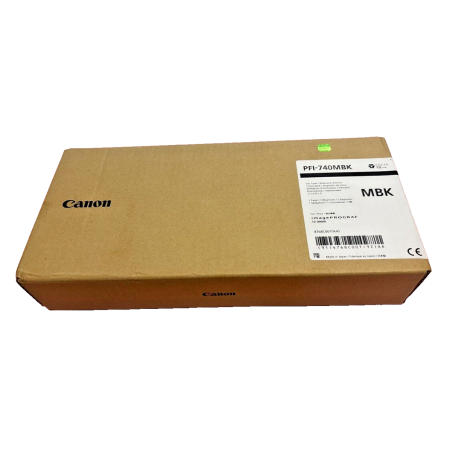 CARTUCCIA ORIGINALE PIGMENTATO CANON PFI740 PFI340 NERO MATE 4768C001 4773C001 imagePROGRAF TZ-30000 TZ-32000