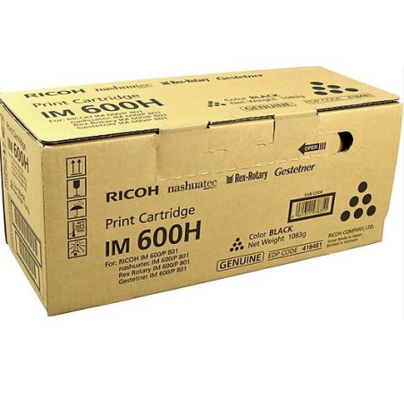 TONER ORIGINALE RICOH M550 IM600 P800 P801 NERO 418481 40K