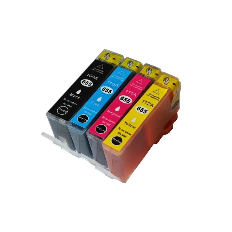 CARTUCCIA COMPATIBILE HP 655 CZ112AE GIALLO DESKJET 3525 4615