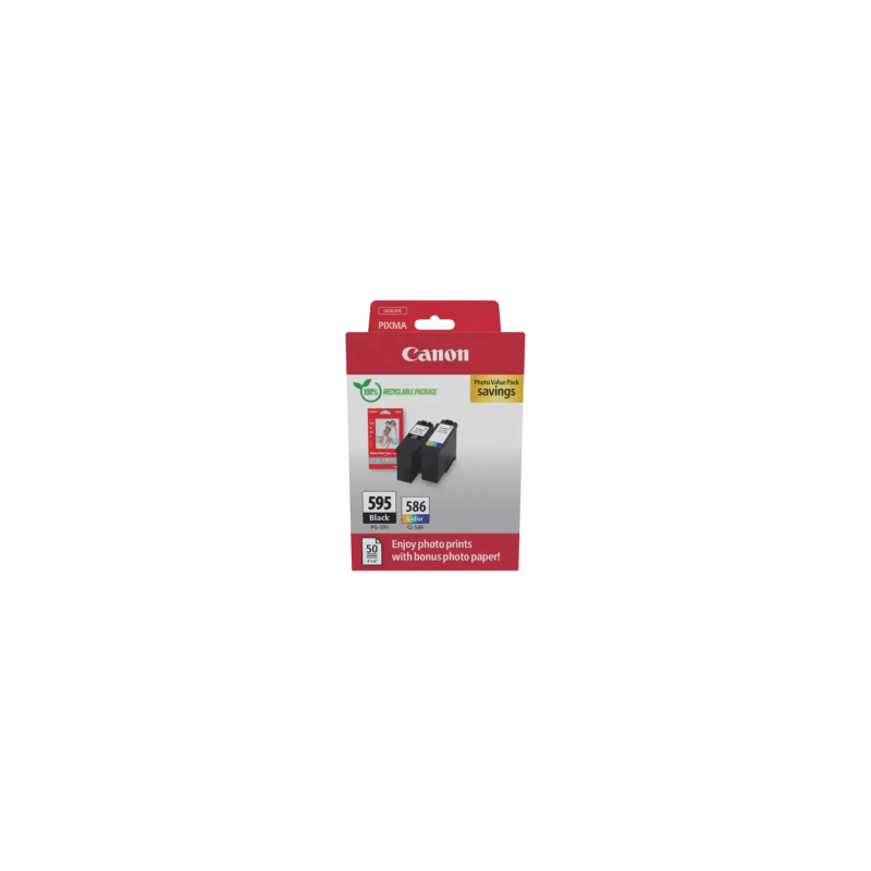 MULTIPACK CARTUCCIA ORIGINALE CANON 7171C004 PG-595 CL-586 PIXMA TS7550i