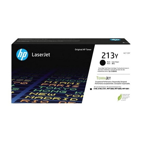 TONER ORIGINALE HP W2130Y NERO 213Y Enterprise 5700dn 6700dn