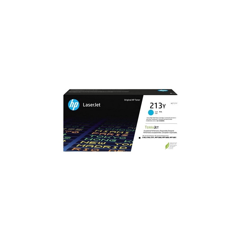 TONER ORIGINALE HP W2131Y CIANO 213Y Enterprise 5700dn 6700dn