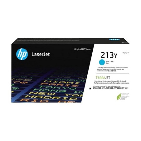 TONER ORIGINALE HP W2131Y CIANO 213Y Enterprise 5700dn 6700dn
