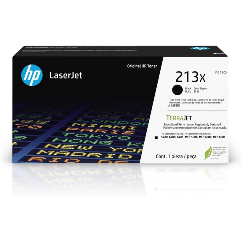 TONER ORIGINALE HP W2130X NERO 213X Enterprise 5700dn 6700dn