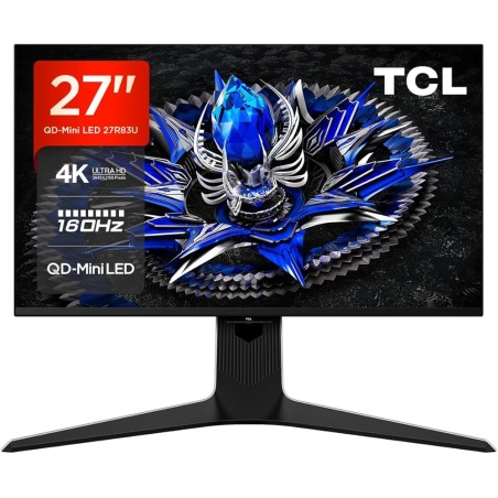 MONITOR MINILED TCL 27R83U 4K UHD QLED HDR1400 160Hz Freesync