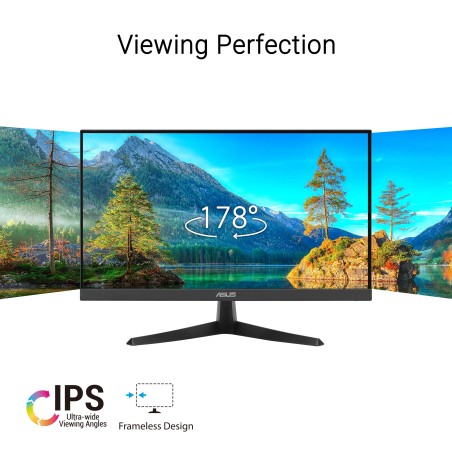 MONITOR LED ASUS IPS FULLHD 1080p VY229HF Tempo di risposta 1ms 90LM0960-B03170 Angolo di visione 178º