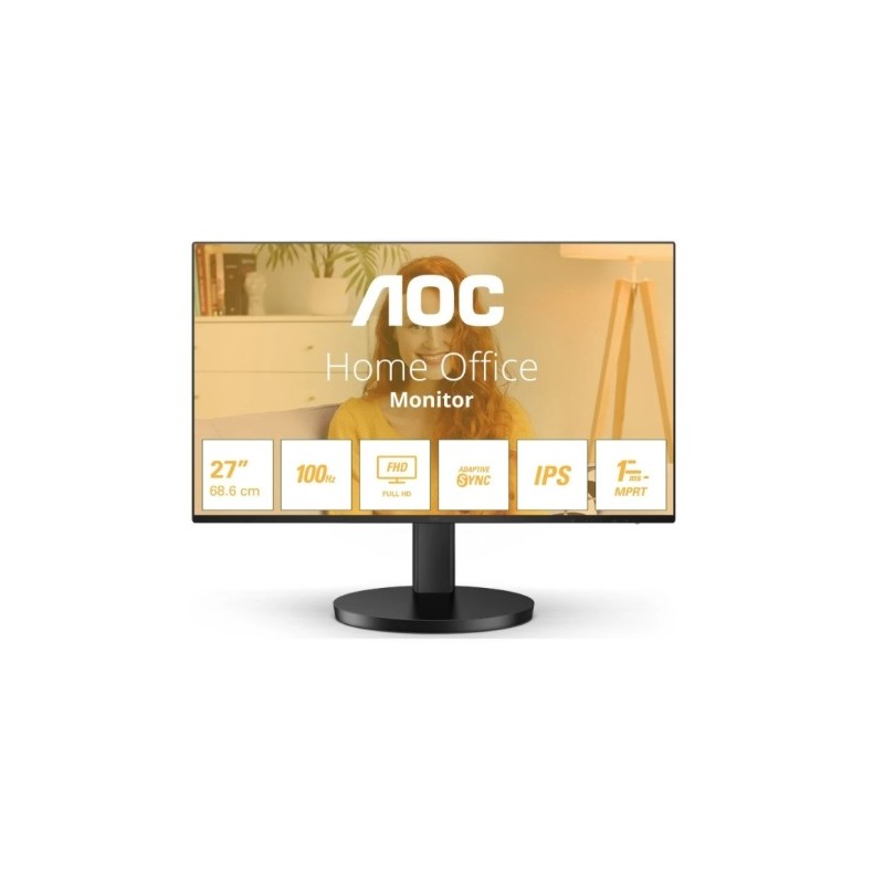 MONITOR LED AOC 27B3HA2 LED IPS FullHD 1080p 100Hz Tempo di risposta 1 ms Angolo di visione 178° Altoparlanti integrati