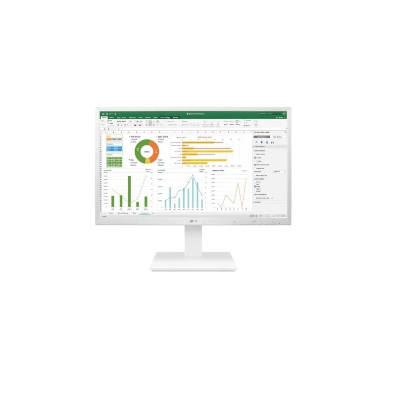 MONITOR LED LG 27BK55YP-W IPS FullHD 1080p 60Hz Tempo risposta 5ms Altoparlanti Angolo di visione 178º