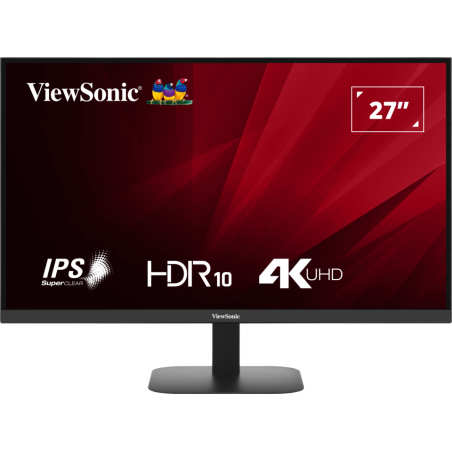 MONITOR LED VIEWSONIC VA2708-4K-HD 27" IPS UHD 4K HDR Tempo di risposta 4 ms Rapporto d'aspetto 16:9