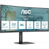 MONITOR LED AOC 34" CU34V5C/BK VA WQHD CURVO 100Hz FreeSync Tempo risposta 1ms Altoparlanti 10W