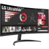 MONITOR LED LG ULTRAWIDE CURVO 34" VA WQHD 100Hz HDR10 FreeSync Tempo risposta 5ms Angolo di visione 178º