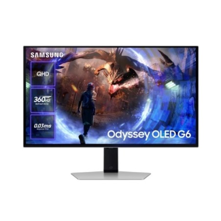 MONITOR SAMSUNG ODYSSEY G6 27" LS27DG602SUXEN OLED QHD 360Hz FreeSync Premium Pro HDR Tempo di risposta 0,3 ms