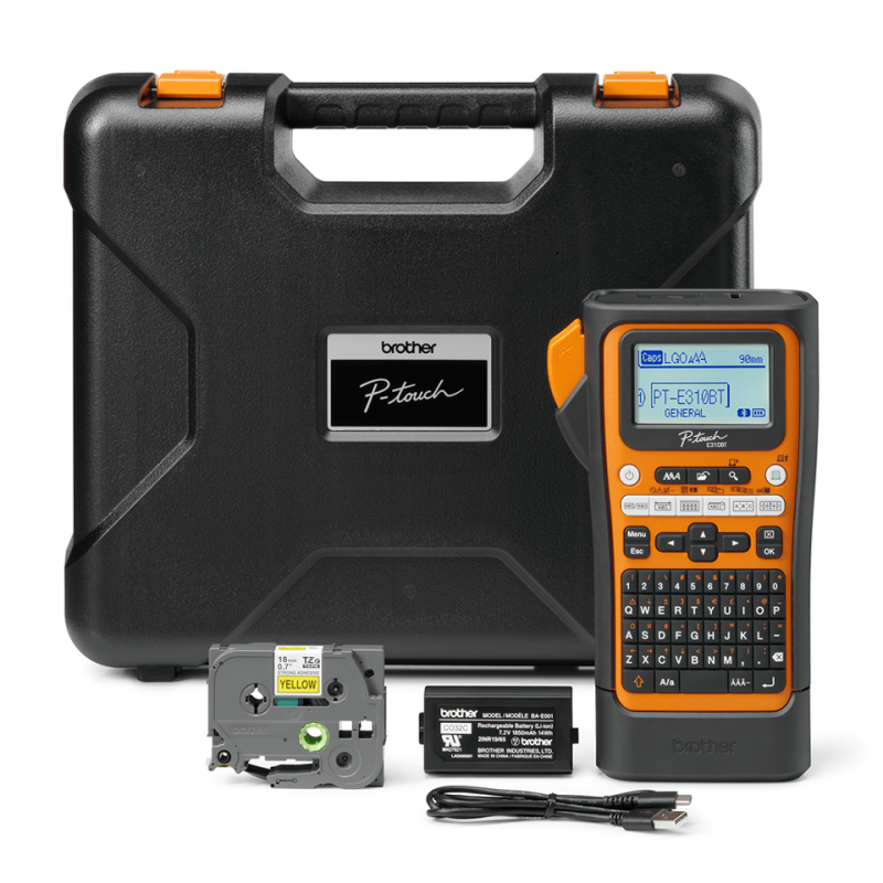 ETICHETTATRICE ELETTRONICA BROTHER PT-E310BTVP Bluetooth 5.0 USB Schermo LCD 180x180 dpi PTE310BTVPQL1
