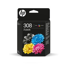 MULTIPACK CARTUCCIA ORIGINALE HP 6L6S6UE NERO/COLORE 308 Envy 6110e DeskJet 2910 2920