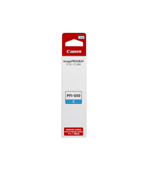 FLACONE INCHIOSTRO ORIGINALE PIGMENTATO CANON PFI050 PFI050C 5699C001 CIANO imagePROGRAF TC-20