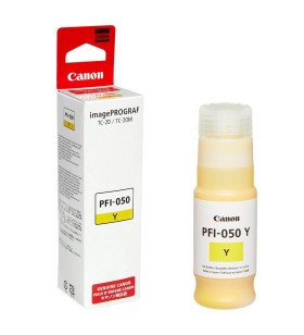 FLACONE INCHIOSTRO ORIGINALE PIGMENTATO CANON PFI050 PFI050Y GIALLO 5701C001 imagePROGRAF TC-20