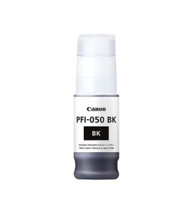 FLACONE INCHIOSTRO ORIGINALE PIGMENTATO CANON PFI050 PFI050BK 5698C001 NERO imagePROGRAF TC-20