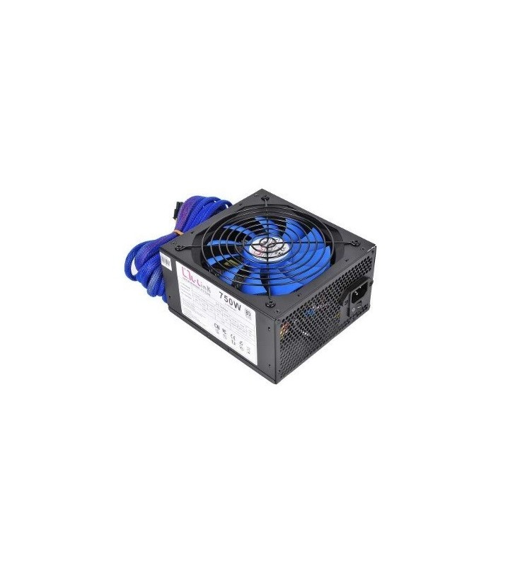 ALIMENTATORE L-LINK LL-PS-750-80+ da 750W LLPS75080+ VENTOLA BLU 140MM