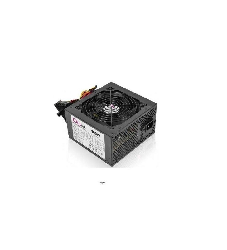 ALIMENTATORE L-LINK 500W Cavo di alimentazione incluso Ventola 12x12 Silenzioso LL-PS-500-CAB