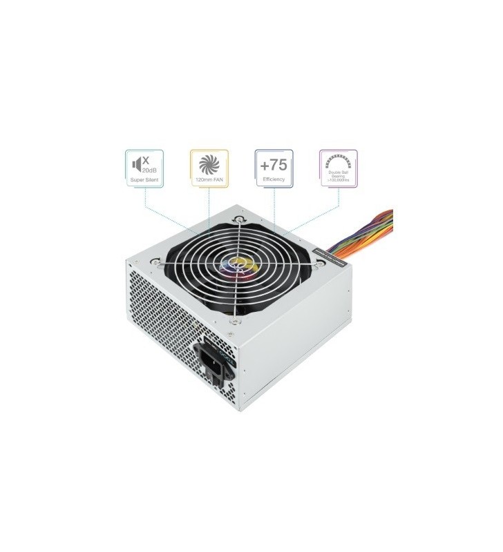 ALIMENTATORE TOOQ da 550 W con PFC attivo TQAPOLO-550SP