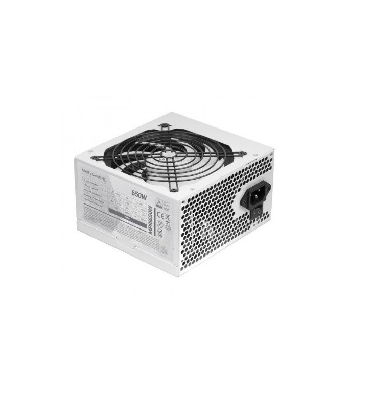 ALIMENTATORE MARS GAMING MPIII650 MPIII650W Tecnologia AI-RPM silenziosa Efficienza APFC digitale del 99%