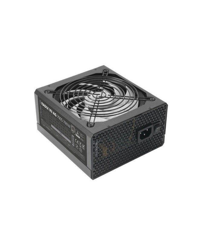 ALIMENTATORE TACENS Radix VII AG 700S 1RVIIAG700S 700W ATX PFC attivo Ventola da 140mm 12dB Certificazione 80 Plus Silver