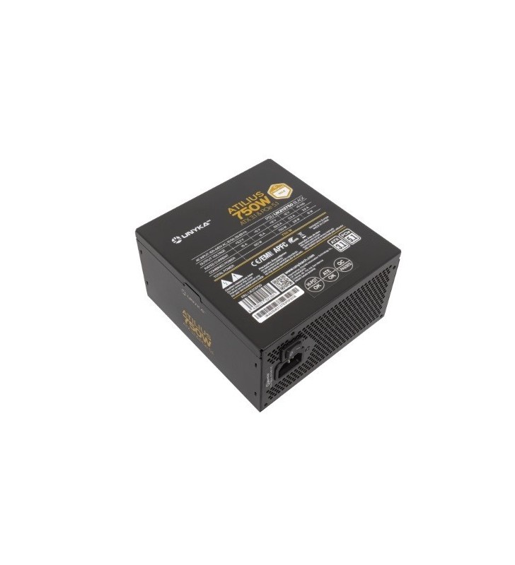 ALIMENTATORE UNYKACH ATILIUS 3.1 NERO UK213750 750W certificato 80 Plus Gold formato ATX 3.1