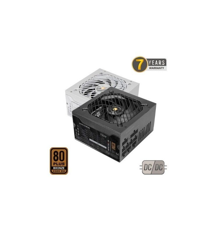 ALIMENTATORE MARS GAMING MPB750SIM 750W Certificazione 80 Plus Bronze Modulare 12dB
