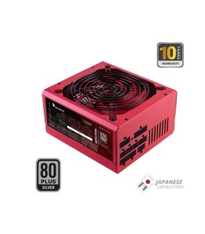 ALIMENTATORE MARS GAMING ATX MPVU750M 750W Certificazione 80 Plus Silver Modulare 14dB Rosso MPVU750M