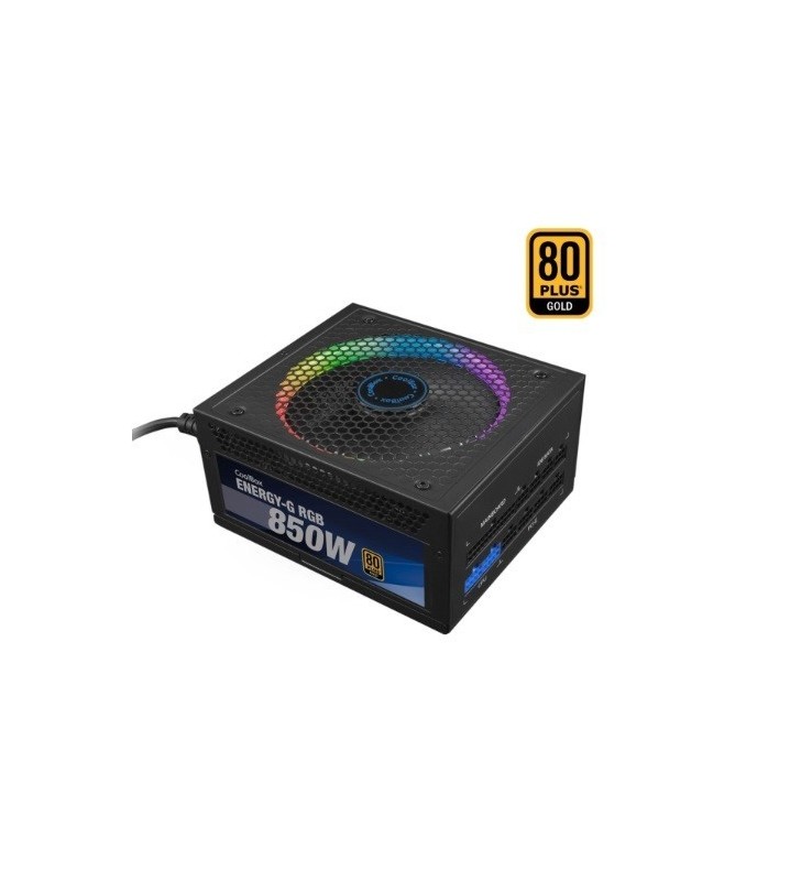 ALIMENTATORE COOLBOX Energy-G 80 Plus Gold 850W ATX 3.0 RGB Connettore PCIe 6+2 pin ARGB