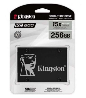 DISCO RIGIDO INTERNO SSD KINGSTON KC600 SSD 256GB 2.5" SATA3 NAND TLC 3D SKC600/256G