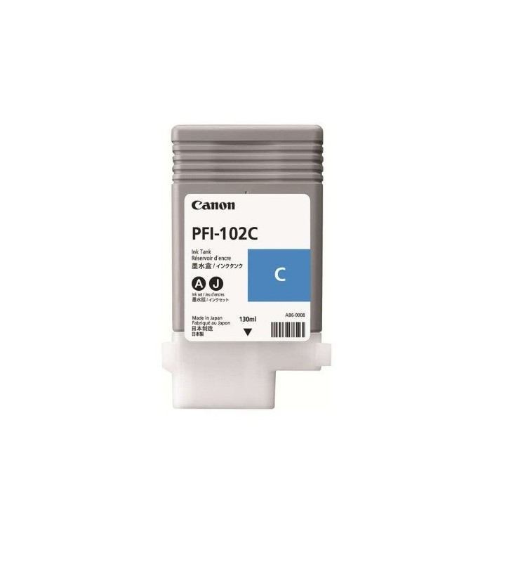 CARTUCCIA ORIGINALE CANON PFI-102C PFI 102C CYANO DYE IPF 500 0896B001