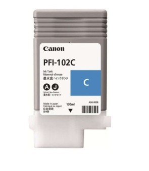 CARTUCCIA ORIGINALE CANON PFI-102C PFI 102C CYANO DYE IPF 500 0896B001