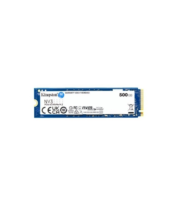 DISCO RIGIDO INTERNO SSD KINGSTON SNV3S/500G NV3 SSD M2 2280 500GB PCIe 4.0 NVMe 3D NAND