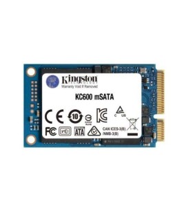 DISCO RIGIDO INTERNO SSD KINGSTON KC600 SSD SSD 512GB SATA3 mSATA 3D TLC NAND SKC600MS/512G
