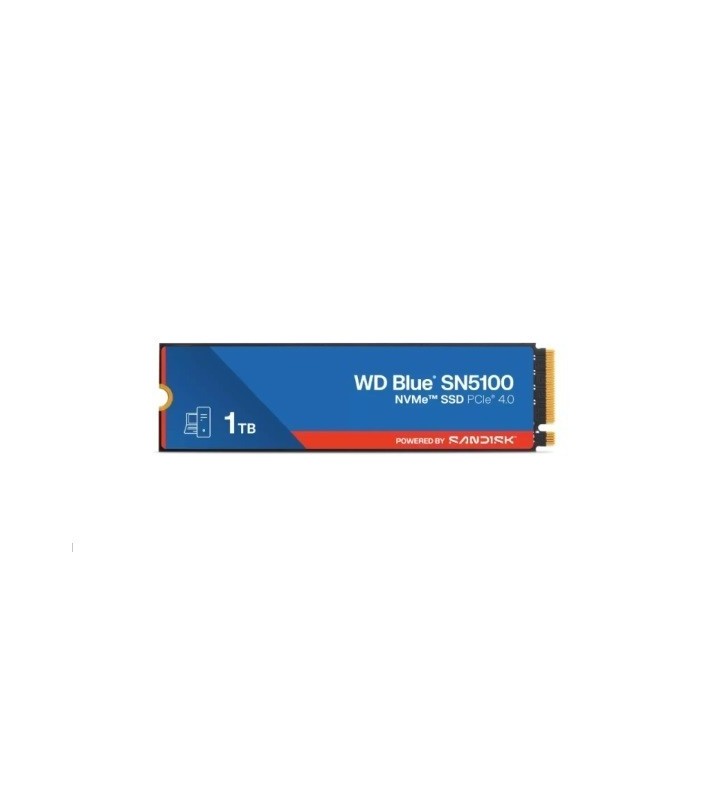 DISCO RIGIDO INTERNO SSD WD BLUE SN5100 WDS100T5B0E 1 TB M2 PCI Express 4.0 NVMe Gen4 3D NAND