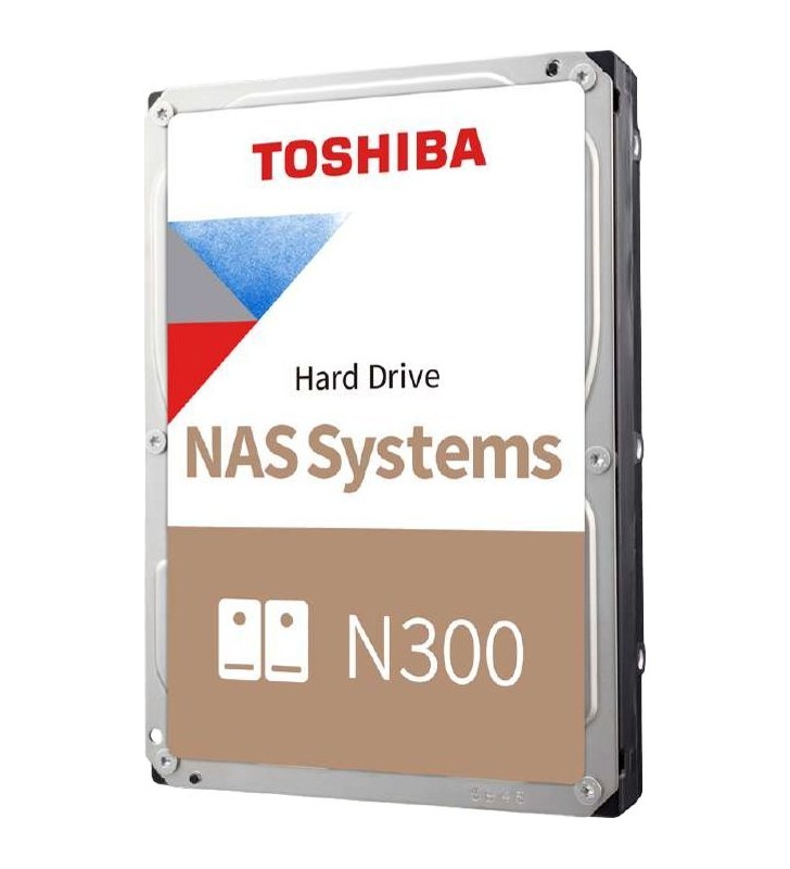 Disco rigido interno Toshiba N300 NAS da 3,5" 12TB SATA3 7200 rpm HDWG51CEZSTA