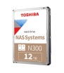 DISCO RIGIDO INTERNO TOSHIBA N300 NAS 3.5" 12TB SATA3 7200 r.p.m HDWG51CUZSVA
