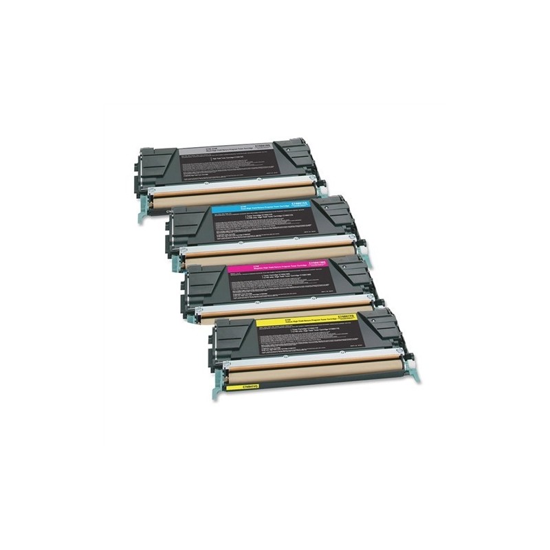 Toner Rigenerato LEXMARK X746 X748 X746A1CG CIANO 7K