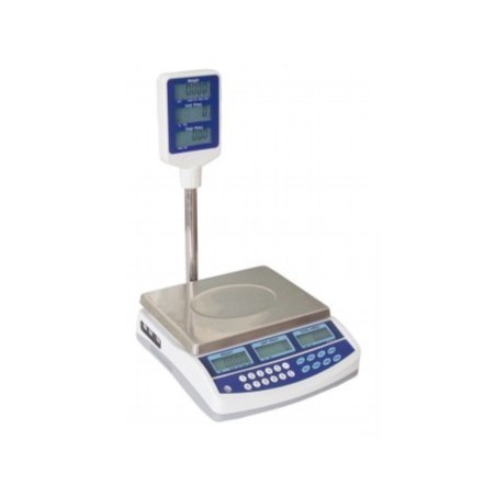 BILANCIA ELETTRONICA VISUALIZZATE PESOPREZZO AHP BASSA - Doppio display 