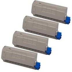MULTIPACK 4PZ TONER ORIGINALE OKI 01101101 C9300 C9500 CYMK SPEDIZIONE GRATUITA 