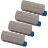 MULTIPACK 4PZ TONER ORIGINALE OKI 01101101 C9300 C9500 CYMK SPEDIZIONE GRATUITA 