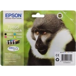 MULTIPACK CARTUCCIA ORIGINALE EPSON C13T06154020 T0615 CYMK DX3800