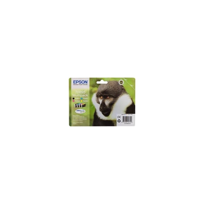 MULTIPACK CARTUCCIA ORIGINALE EPSON C13T06154020 T0615 CYMK DX3800