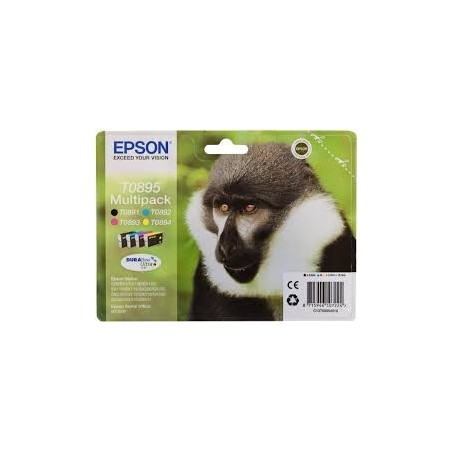 MULTIPACK CARTUCCIA ORIGINALE EPSON C13T06154020 T0615 CYMK DX3800