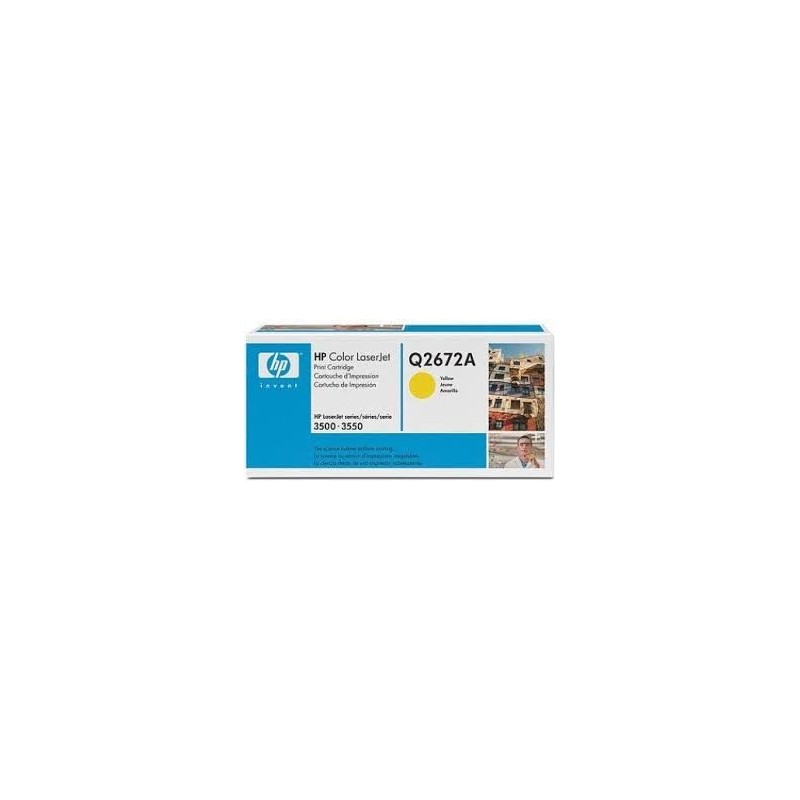Toner COMPATIBILE HP COLOR LASERJET 3500 3550 3700 Q2672A GIALLO