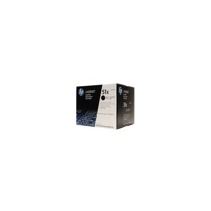 Toner ORIGINALE HP Laserjet M3027 MFP NERO Q7551XC 51X