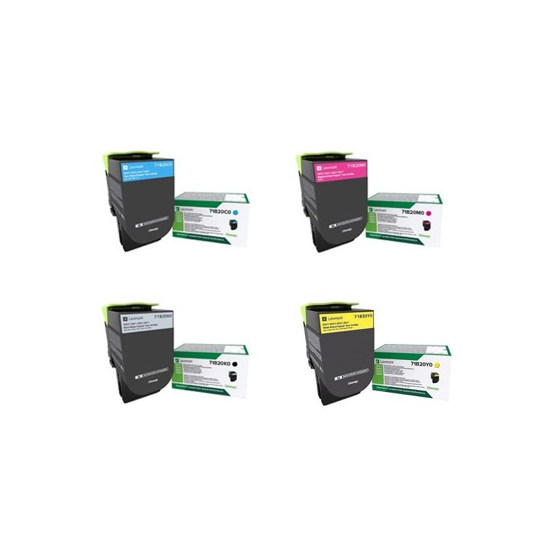 TONER LEXMARK 71B20M0 MAGENTA CS317 CS417 CX517