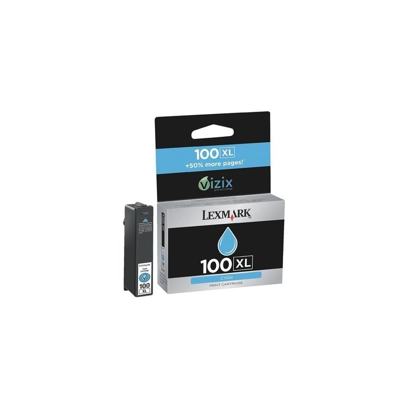 Cartuccia ORIGINALE LEXMARK 100XL 14N1093E Lexmark Genesis S815 CIANO