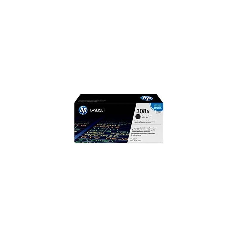 Toner ORIGINALE HP COLOR LASERJET 3500 3550  3700 Q2670A 308A NERO